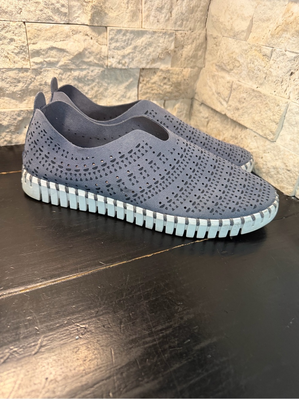 Ilse Jacobsen Tulip 139 Slip On Shoes Blue Comfort Women’s Size 41 US Size 10
